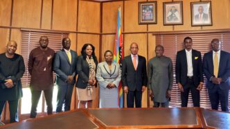 Prime Minister Cleopas Sipho Dlamini has received a courtesy visit from the executives of the MTN Group, who are in the country meeting their key stakeholders. Photo: Eswatini Government