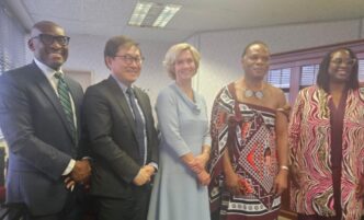 Minister HRH Prince Lonkhokhela meets with World Bank officials to discuss funding for Eswatini's energy expansion under the ASCENT project.