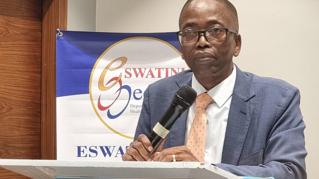 Board Chairperson Sammy Dlamini addressing shareholders during the EswatiniMed Annual General Meeting at the Hilton Garden Inn, announcing the restoration of unity and stability within the organization. Photo: Adekunle Owolabi/Independent News Eswatini