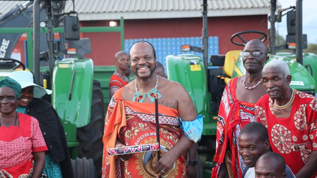 His Majesty King Mswati III during the handover of development projects at Mpolonjeni Inkhundla.