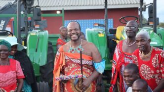 His Majesty King Mswati III during the handover of development projects at Mpolonjeni Inkhundla.
