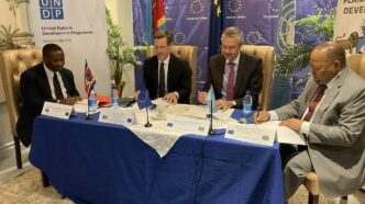 European Union and Eswatini officials sign a 15-million-Emalangeni grant to support renewable energy adoption in MSMEs.