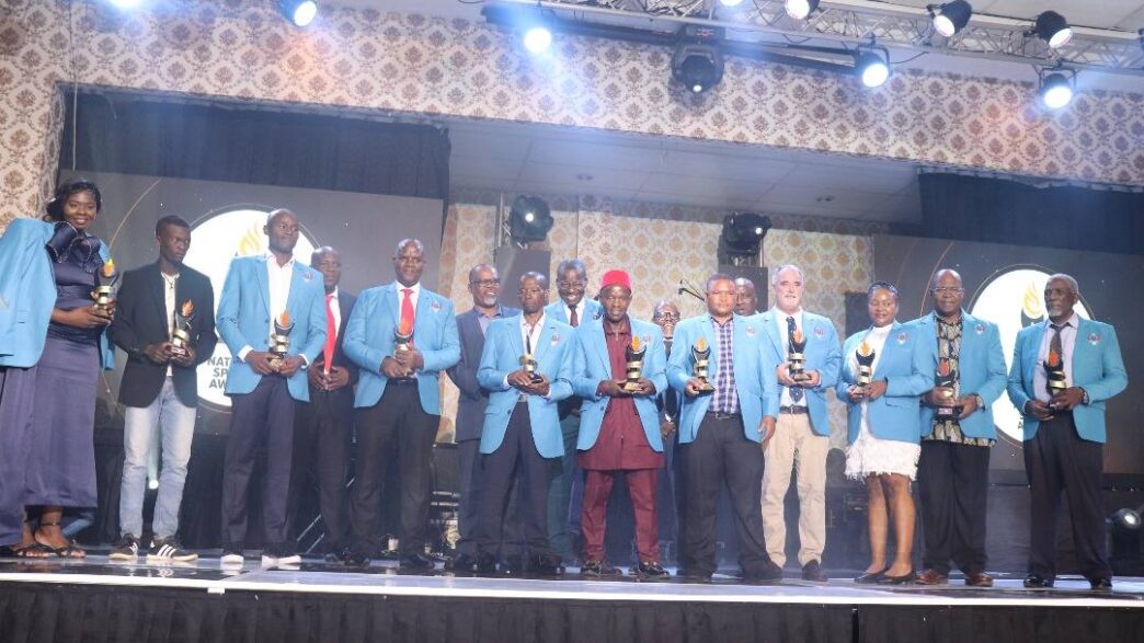 Winners and dignitaries celebrate excellence at the 5th Eswatini Sports Awards held at Esibayeni Lodge. Photos by Ministry of Sports, Culture and Youth Affairs.