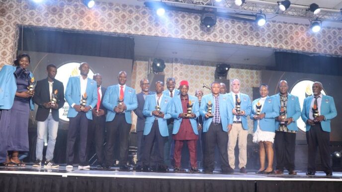Winners and dignitaries celebrate excellence at the 5th Eswatini Sports Awards held at Esibayeni Lodge. Photos by Ministry of Sports, Culture and Youth Affairs.
