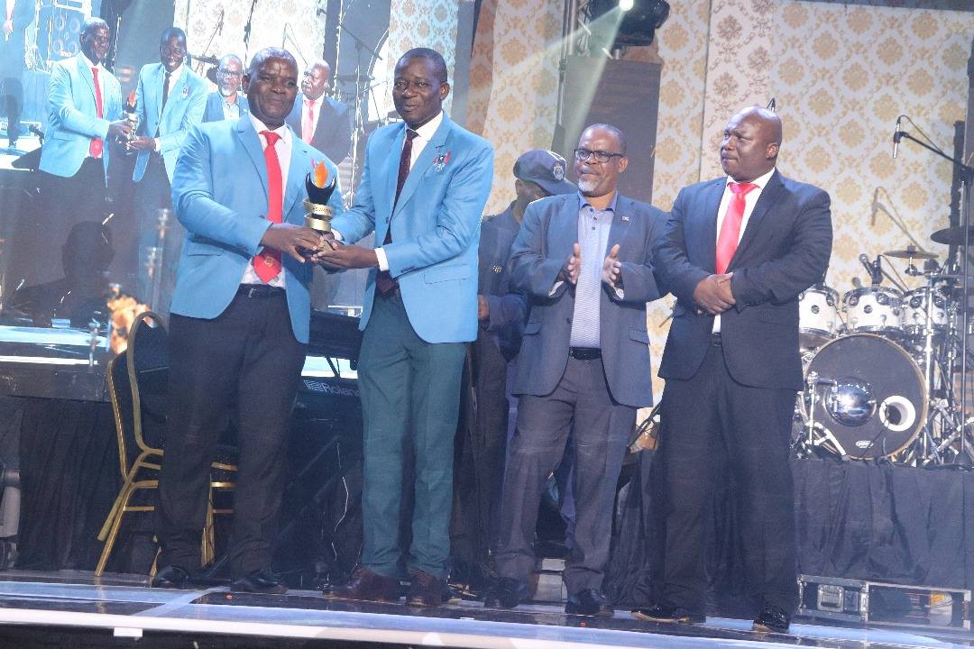 Winners and dignitaries celebrate excellence at the 5th Eswatini Sports Awards held at Esibayeni Lodge. Photos by Ministry of Sports, Culture and Youth Affairs.