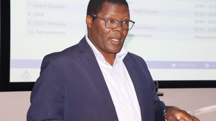 David Myeni, Chief Executive Officer of SMVAF, leading the conversation on customer experience.