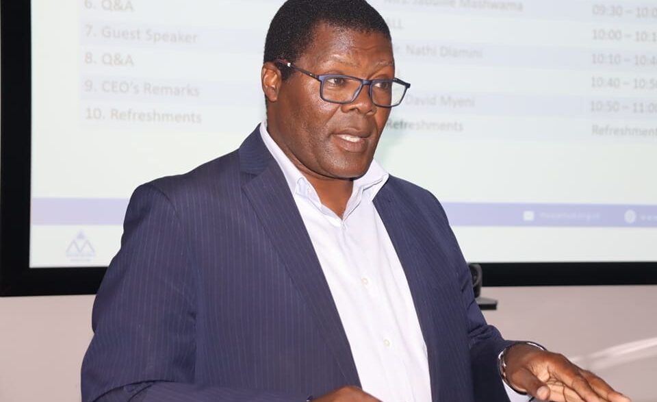 David Myeni, Chief Executive Officer of SMVAF, leading the conversation on customer experience.