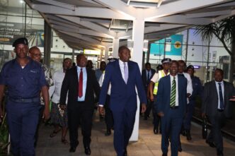Eswatini Prime Minister Russell Mmiso Dlamini returns from Namibia after attending President Netumbo Nandi-Ndaitwah’s inauguration.
