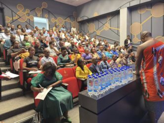 Educators from Hhohho and Manzini regions participate in the RSTP's digital skills workshop.