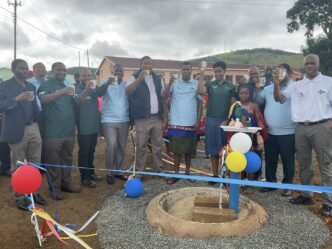 The Magubheleni Water and Sanitation Project inauguration on World Water Day 2025, improving access to clean water for 600 households.