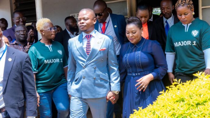 Shepherd Bushiri and his wife