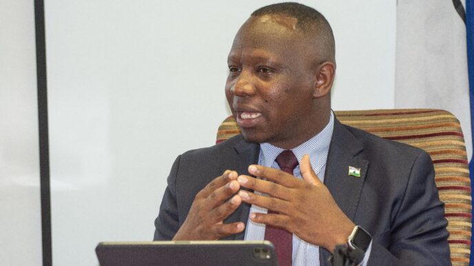 Lesotho’s foreign minister, Lejone Mpotjoane