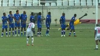 Emmanuel Vincent's expertly taken free-kick in the 92nd minute ensured a 3-3 draw for Mauritius.