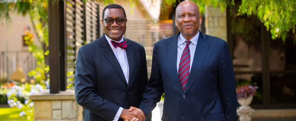 During an official visit to Lesotho, African Development Bank President Dr. Akinwumi Adesina met with His Majesty King Letsie III to discuss expanding the Bank's investments in Lesotho.