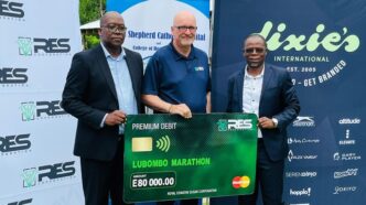 Runners gearing up for the 2025 Lubombo Marathon at the Siteki Sports Ground.