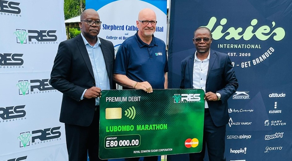 Runners gearing up for the 2025 Lubombo Marathon at the Siteki Sports Ground.