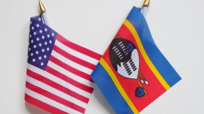 United States and Eswatini flags