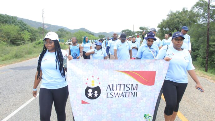 Participants gather for the annual Autism Challenge hike at Tfutjana Mount Resort in KaKholwane, raising awareness for autism.