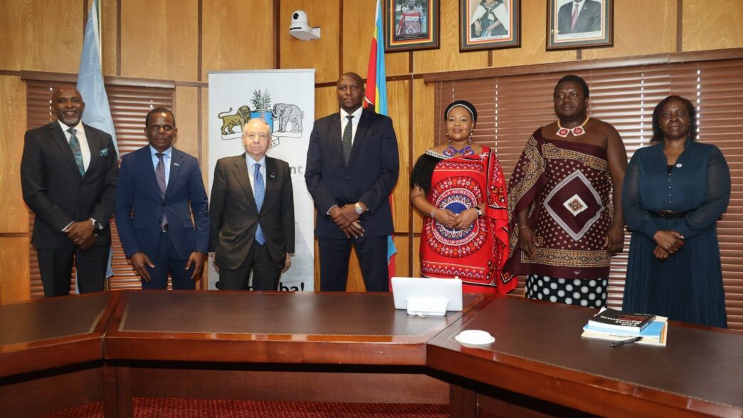 Prime Minister Dlamini welcomes UN road safety envoy Jean Todt ahead of the Kofi Annan Awards in Ezulwini.