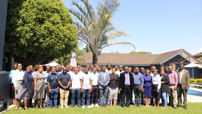 FAO and Ministry of Agriculture officials at the inception workshop for Eswatini’s Irrigation Masterplan, aimed at boosting water resources management and supporting smallholder farmers.