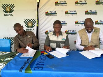 Officials during the launch of the 50-hectare bean project at Paradise Farm, Shiselweni.