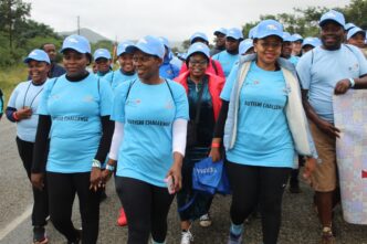 Participants of the Autism Challenge Hike come together in unity at Tfutjana Mount Resort. Photos: Autism Eswatini