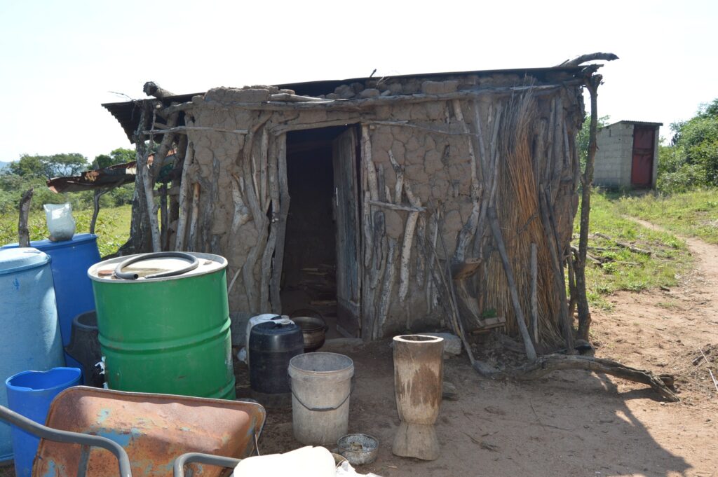Deputy Prime Minister Thulisile Dladla engages with residents of Madlangemphisi Inkhundla during a visit to ten vulnerable households identified for housing support under the King’s directive to provide decent shelter.