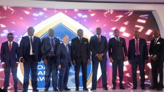 Prime Minister Russell Dlamini with stakeholders and award recipients at the Kofi Annan Road Safety Awards in Ezulwini.