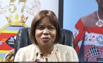 Princess Lindiwe addresses the media in Mbabane ahead of King Mswati III’s 57th birthday celebrations.