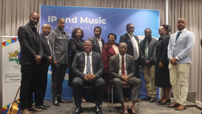 Minister Manqoba Khumalo addresses guests during Eswatini’s World Intellectual Property Day event at Hilton Garden Inn, Mbabane.