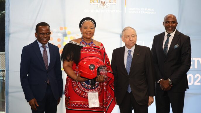 Dignitaries at the Kofi Annan Road Safety Awards kickoff event in Eswatini