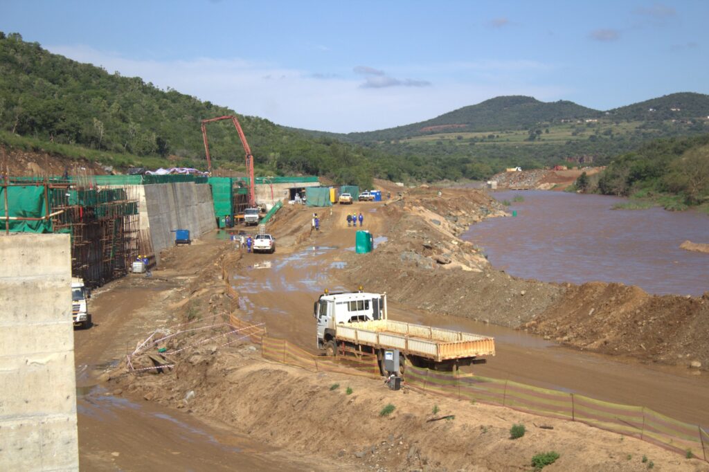AfDB mission team assessing the Mkhondvo-Ngwavuma Water Project in Eswatini.