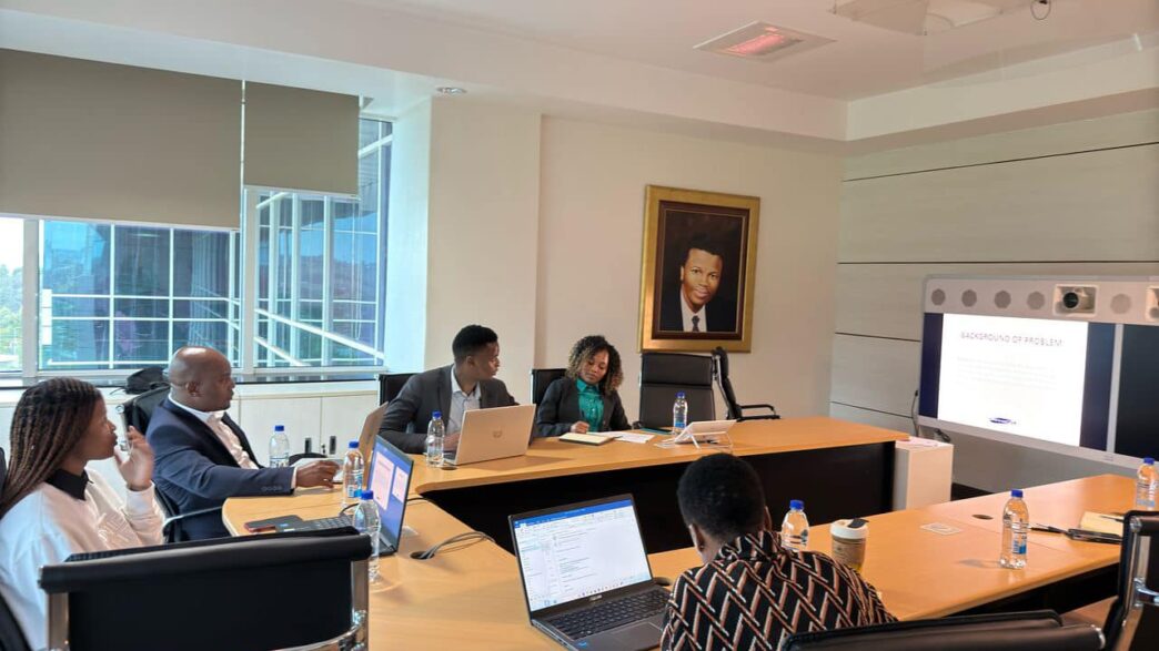 RSTP Business Incubator and ENIDC representatives discuss funding opportunities for startups in Eswatini.