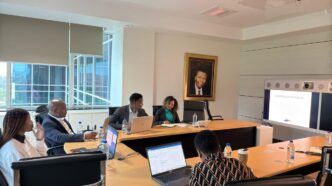 RSTP Business Incubator and ENIDC representatives discuss funding opportunities for startups in Eswatini.