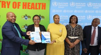 Health Minister Mduduzi Matsebula speaking at the launch of the Essential Healthcare Package and Human Resources for Health Strategic Plan in Mbabane.