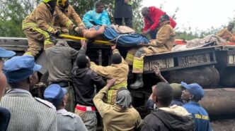 Emergency crews respond after Rovos Rail collision near Gwanda, Zimbabwe. Photo:X.com/@daddyhope