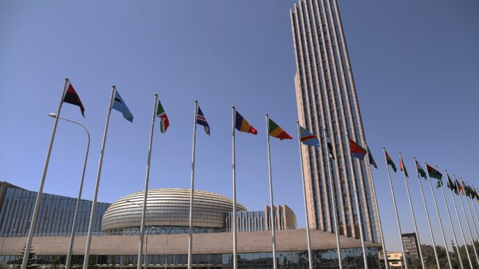 The African Union headquarters in Addis Ababa, Ethiopia