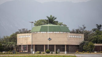 A general view shows the eSwatini Parliament in Lobamba on September 22, 2018. Photo by GIANLUIGI GUERCIA / AFP)