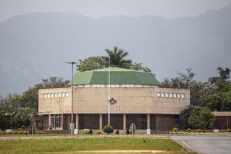A general view shows the eSwatini Parliament in Lobamba on September 22, 2018. Photo by GIANLUIGI GUERCIA / AFP)
