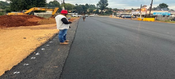 A newly completed stretch of road brings improved access and connectivity to the community. Photo: National Disaster Management Agency
