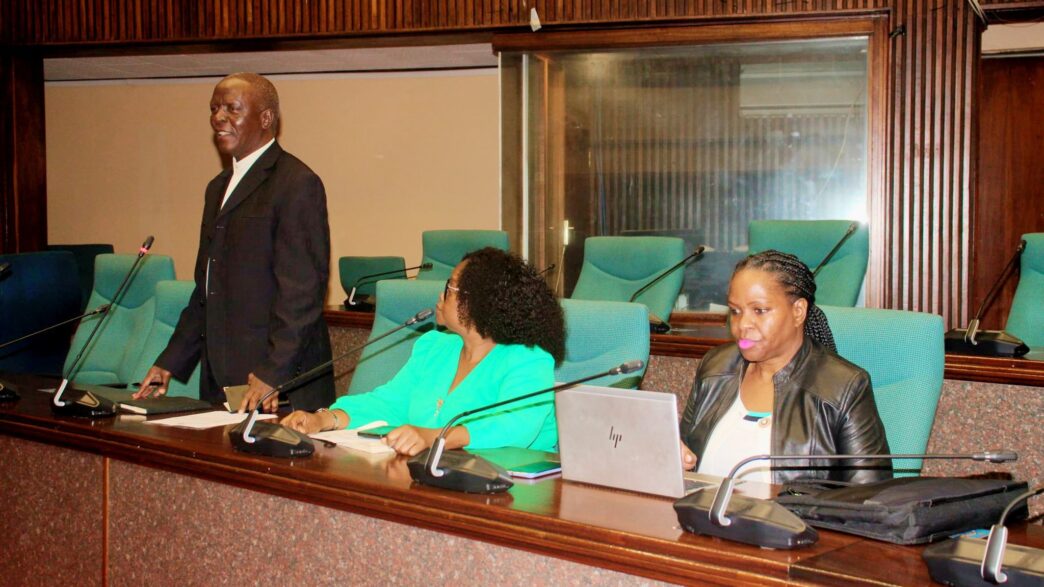 Minister Prince Simelane presents the Law Reform and Development Bill, 2024 to the Ministry of Justice Portfolio Committee.