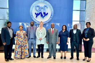 Brigadier Molatlhegi M. Ntelamo and Senior Assistant Commissioner Zandile Mnisi led the SADC delegation at the consultative meeting in Gaborone, Botswana.