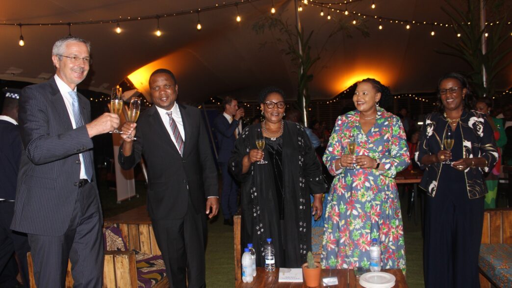 EU Ambassador Karsten Mecklenburg, Deputy Prime Minister Thuli Dladla, and Prince Guduza, representative of His Majesty, pictured during the #EuropeDay 2025 celebration in Malkerns. Photo: European Union in Eswatini