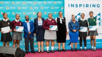 Mbabane — Students from across Eswatini pose after receiving certificates for completing a Job Shadowing Programme organised by JA Eswatini in partnership with the FNB Eswatini Foundation