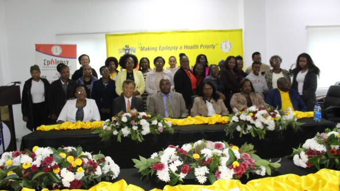 Conference delegates gather for a group photo at the close of the event hosted by Eswatini Epilepsy Organization and EMCU.