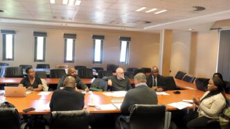 Participants at the Ministry of Housing and Urban Development’s workshop in Mbabane, preparing for the sectional titles examination.