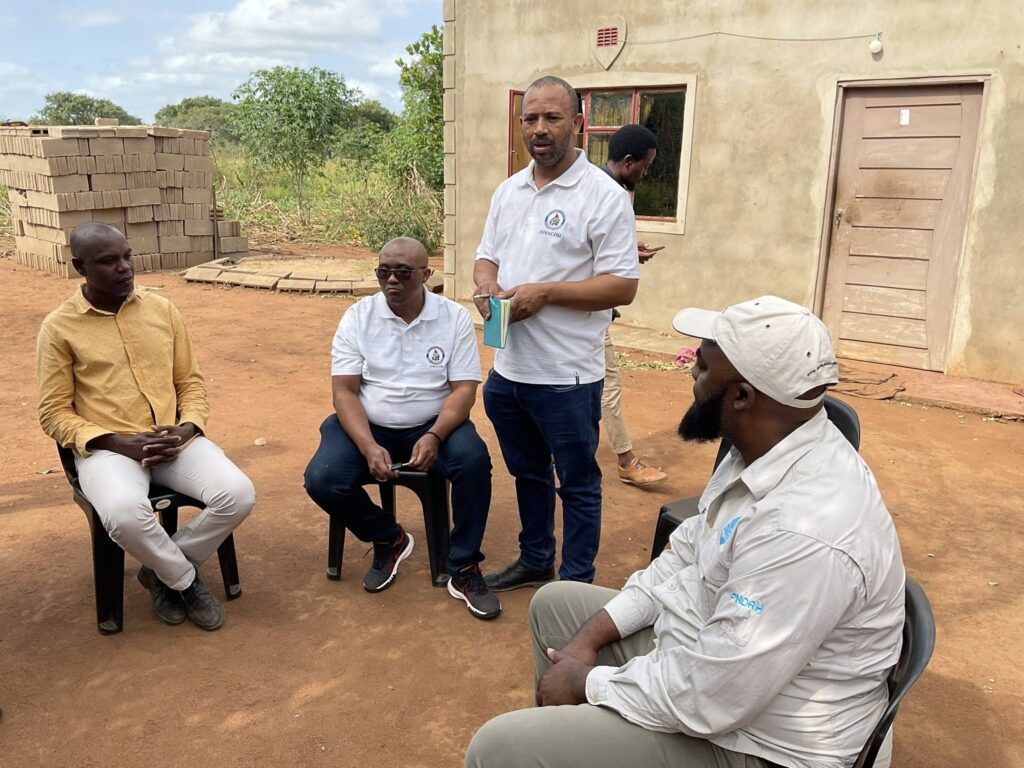 Technical experts from Eswatini, Mozambique, and South Africa assess potential groundwater sites during a joint mission to Catuane District on 12 May 2025.