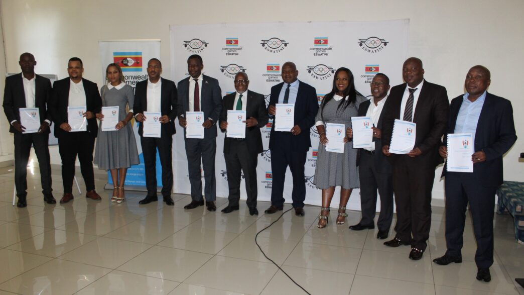 Officials and sports leaders gather at the George Hotel in Manzini for the launch of Eswatini’s High-Performance Sports Strategy 2025–2036.