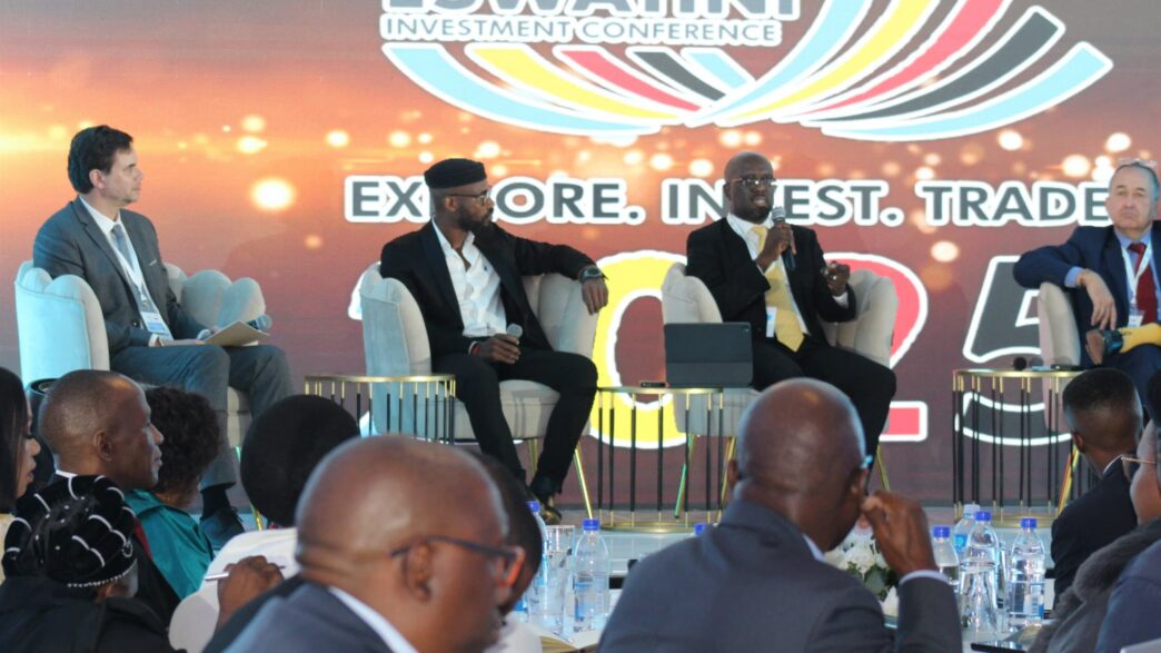 MTN Eswatini CEO speaks during a panel session at the Eswatini Investment Conference 202
