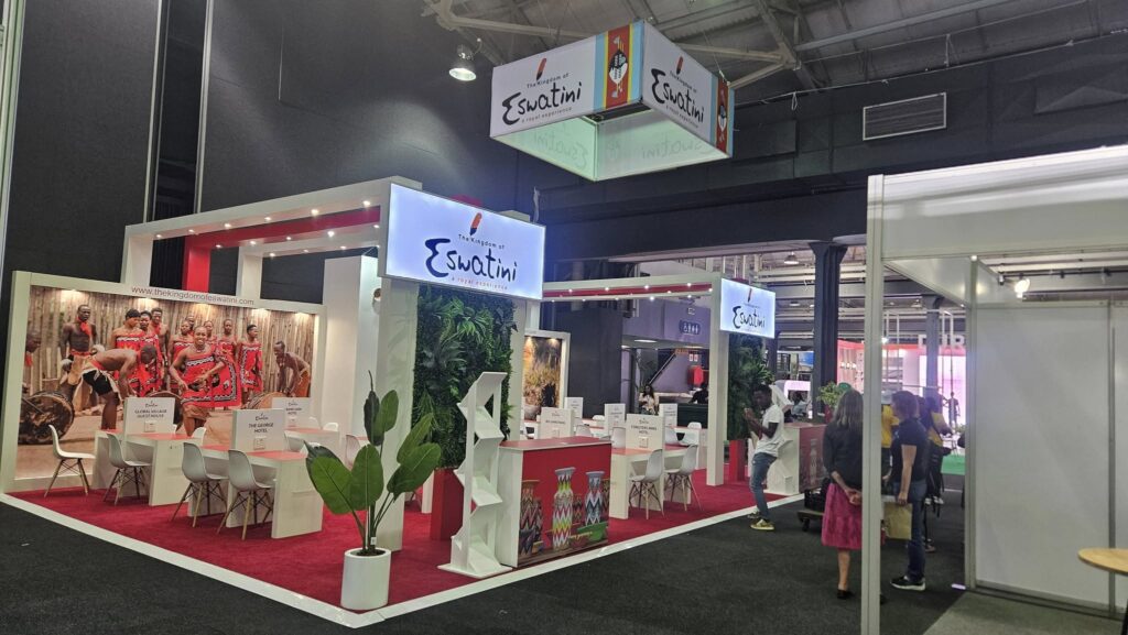 The Eswatini pavilion at Africa’s Travel Indaba 2025 showcases the Kingdom’s vibrant culture, scenic destinations, and warm hospitality to international buyers and media.